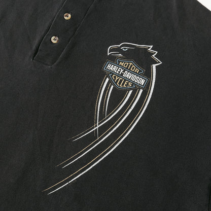 90s イーグル ホワイトベア ヘンリーネック Tシャツ / USA製 RK Stratman