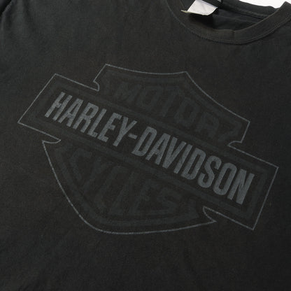 00s ブラック シールド エンブレム Tシャツ / USA製 Hanes