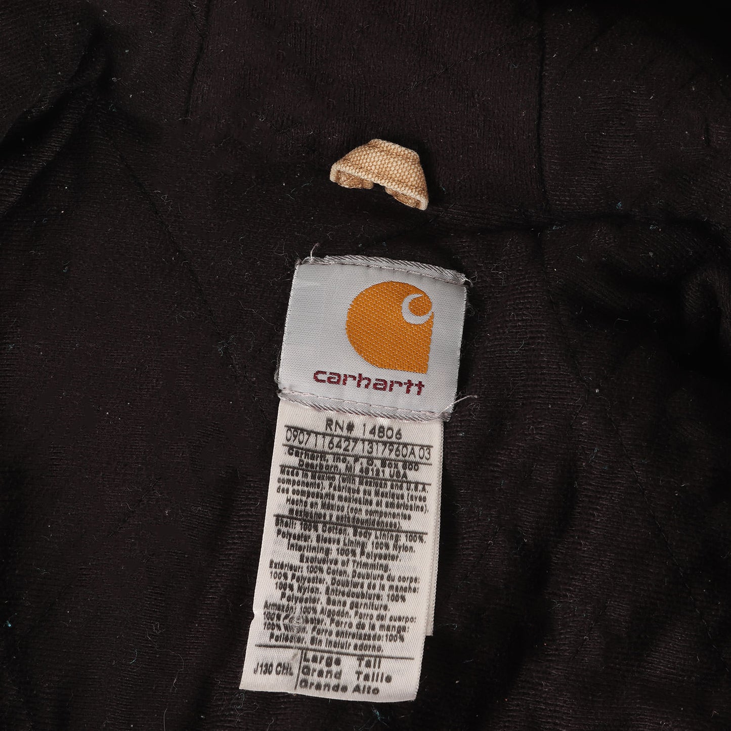 [雰囲気抜群 鬼フェード] 00s 裏キルティング ブラウンダック アクティブ ジャケット メキシコ製