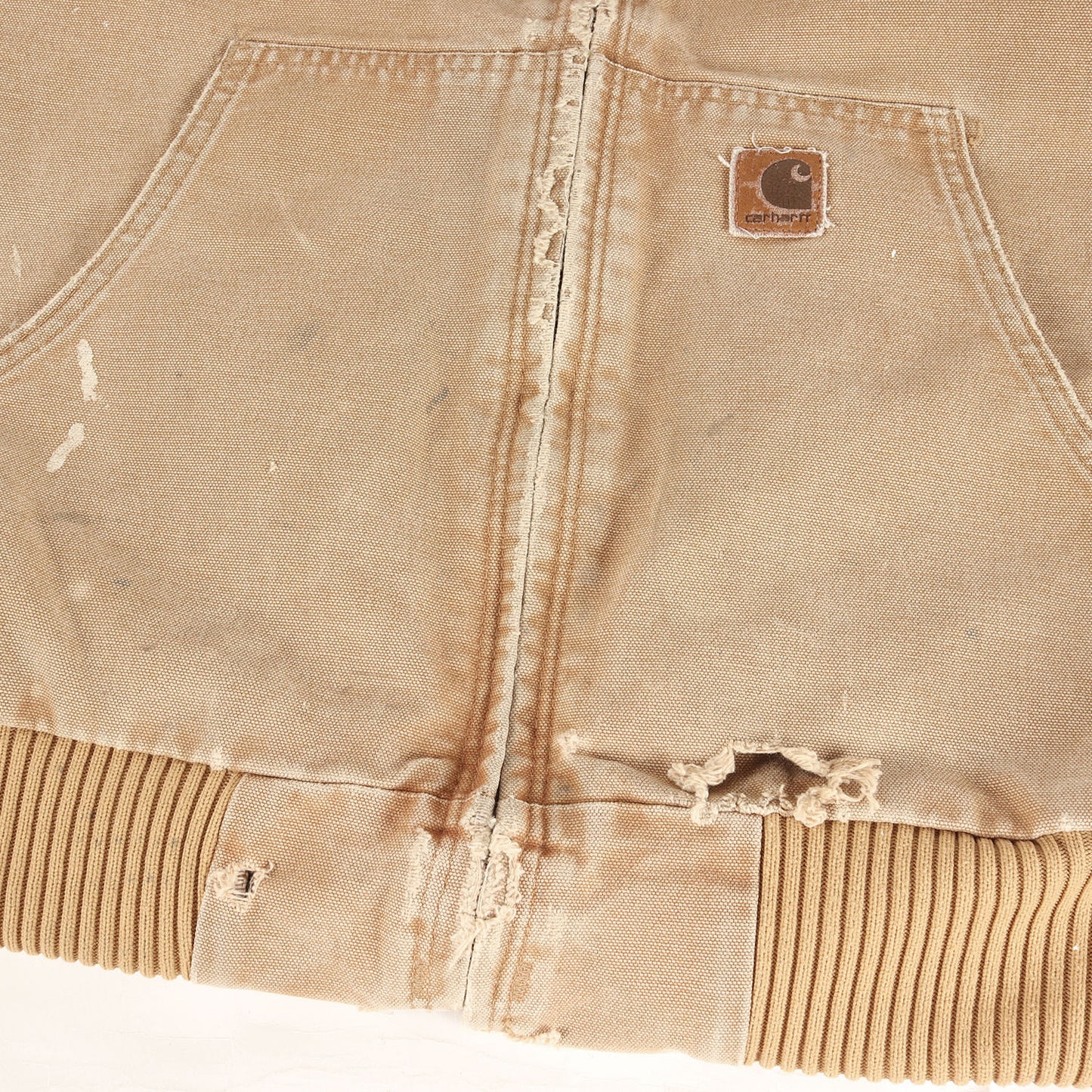 [雰囲気抜群 鬼フェード] 00s 裏キルティング ブラウンダック アクティブ ジャケット メキシコ製