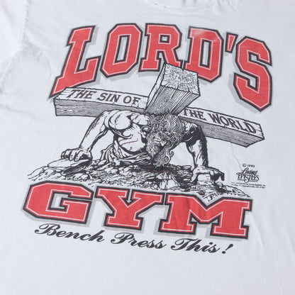 [雰囲気抜群] 90s LORD'S GYM LIVING EPISTLES ジーザス Tシャツ / USA製 Hanes