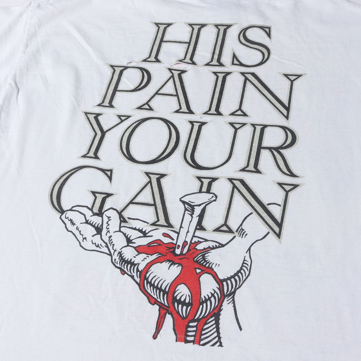 [雰囲気抜群] 90s LORD'S GYM LIVING EPISTLES ジーザス Tシャツ / USA製 Hanes