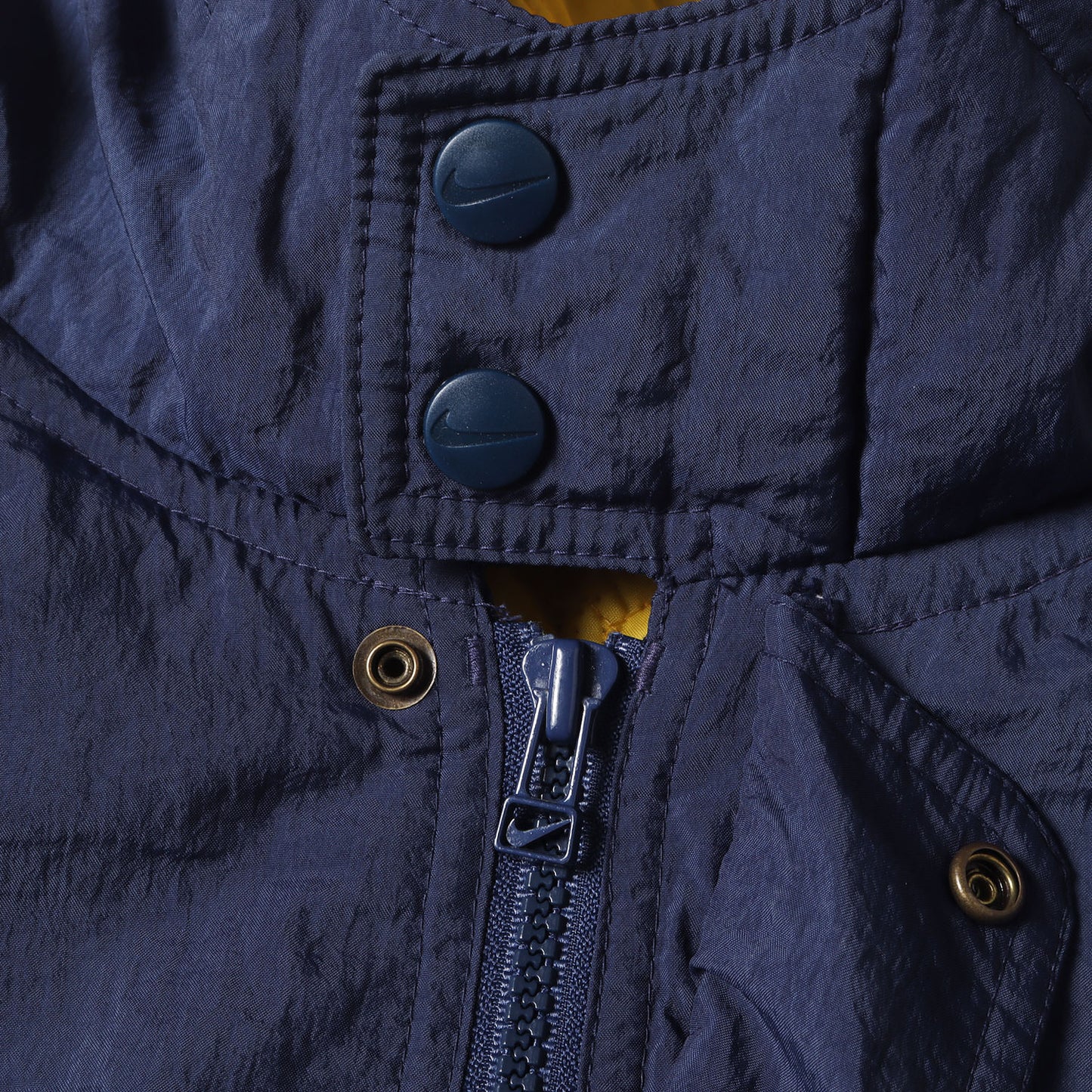 90s スウッシュ ロゴパッチ ナイロン ベンチコート / 白タグ