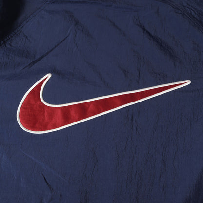 90s スウッシュ ロゴパッチ ナイロン ベンチコート / 白タグ