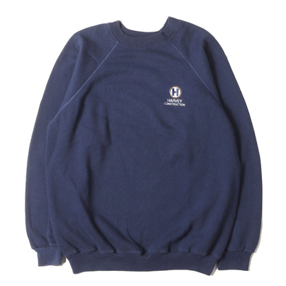 80s ロゴ刺繍 ラグラン スウェットシャツ / USA製 Hanes ヘインズ