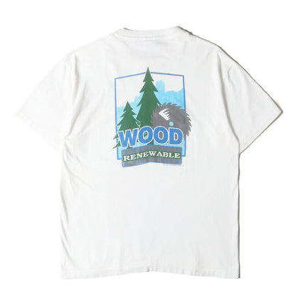 90s MEEKS ウッドイラスト Tシャツ / USA製 anvil
