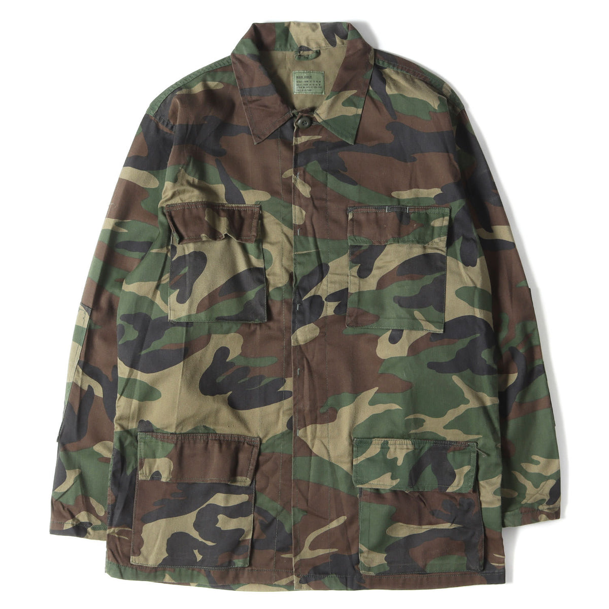 90s ウッドランドカモ BDU シャツ ジャケット / 90年代 米軍実物 迷彩 ミリタリー ヴィンテージ
